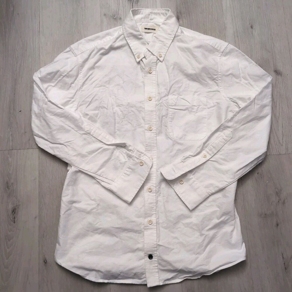 Taylor Stitch The Jack in White Everyday Oxford 40 Organic Cotton